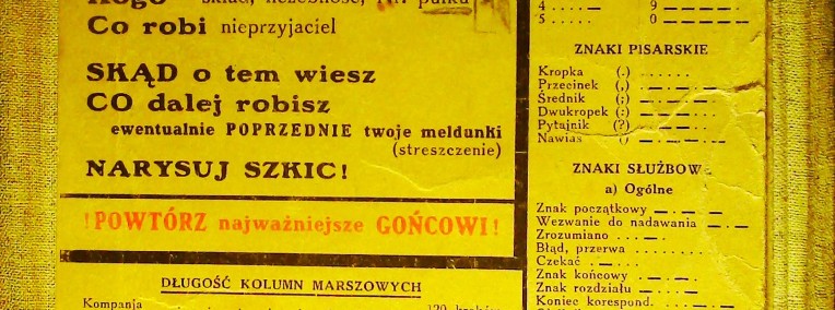 Standardowy blok meldunkowy oficera Wojska Polskiego w II RP.-1