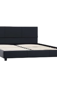 vidaXL Rama łóżka, czarna, sztuczna skóra, 120 x 200 cm 284770-2