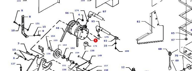 Massey Fergusson MF 30 - alternator prądnica D46447500-1