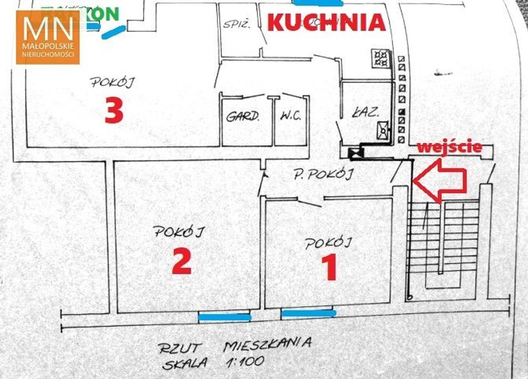 Kraków,86m2+poddasze,OSTATNIE piętro