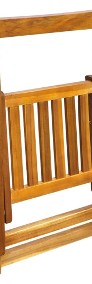 vidaXL Składane krzesła ogrodowe, 2 szt., lite drewno akacjowe 42660-4