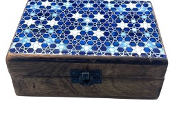 Drewniane pudełko z ceramiczną powłoką – Gwiazdy