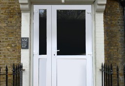 Nowe PCV drzwi 140x210 kolor biały,wzmacniane