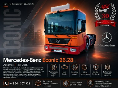 Mercedes-Benz Econic 2628 CNG CNG, 1wł, RAMA DO ZABUDOWY, Super stan, Oryginalny przebieg-1
