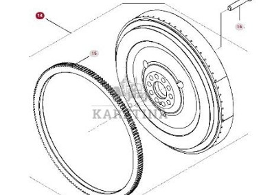 Fendt 936 Gen 7 Silnik D1556LE523 Koło Zamachowe Pierścień H218PF150273A H221PF050010A CZĘŚCI-2