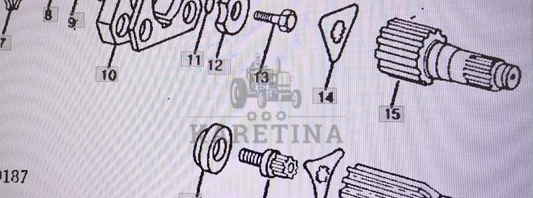John Deere R112836/wał/John Deere 4555/4755/4955-1