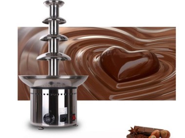 Fontanna do czekolady 4 piętrowa  4 kg czekolady czekoladziarka wysokość 60 cm-1