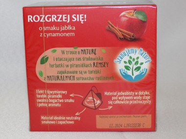 Remsey herbata owocowa rozgrzej się smak jabłko cynamon 20 torebek-2