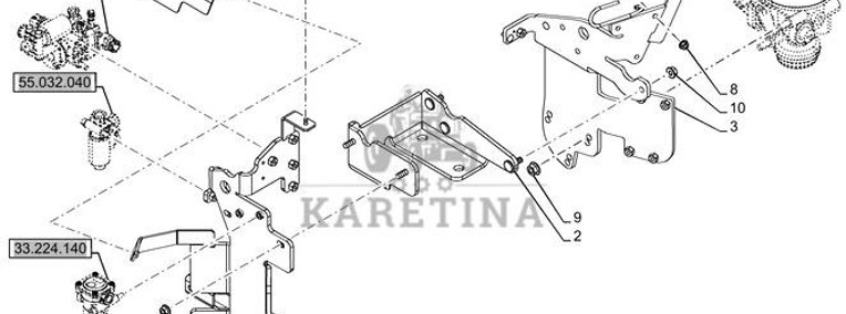 New Holland T6090 T6070 Wspornik 90346086-1