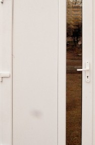 nowe PCV drzwi 100x210 białe, długa szyba, wejściowe-2