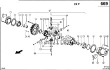 Claas Lexion 580 PRZEKŁADNIA WYRÓWNAWCZA 0007706671 (Napęd jezdny; mechanizm róźnicowy do mts)