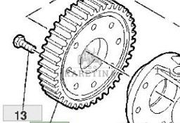 John Deere 9780CTS 9780i CTS 2005rok Bieg Koło Zębate 60 Zębów CE19116