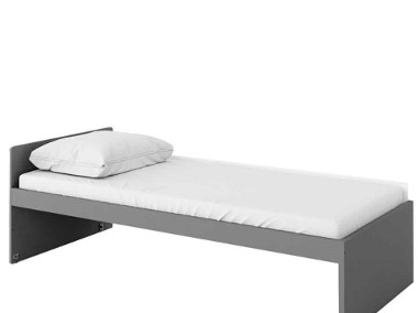 POK PO-13 - łóżko górne z materacem - grafit/buk ibsen/szary jasny-1