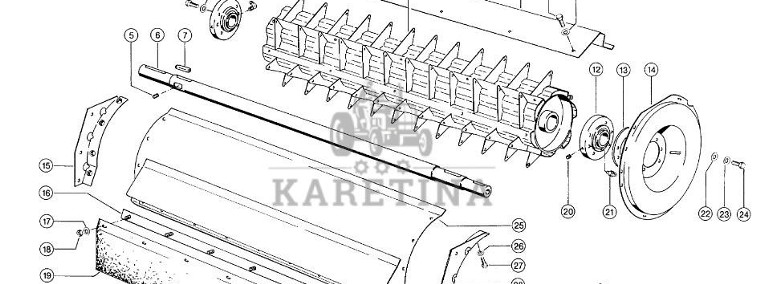 Claas Dominator 98 - młocarnia - odrzutnik 0006627820-1