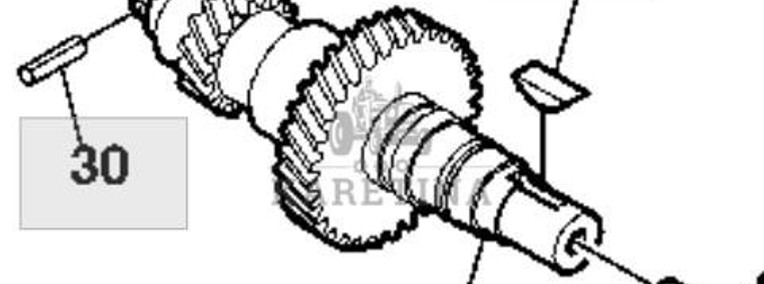 John Deere 9780CTS 9780i CTS 9780HM 2005rok Wał Zębaty Wejściowy Skrzyni Biegów AZ49050-1