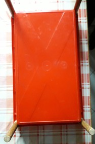 Półki plastikowe, czerwone, składane, trzypiętrowe 50x30x68 cm-3