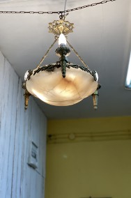 Lampa francuska w stylu Art Nouveau, Onyx brąz-2