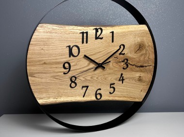 Drewniany zegar w nowoczesnym stylu | na zamówienie | różne średnice |-1