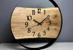 Drewniany zegar w nowoczesnym stylu | na zamówienie | różne średnice |