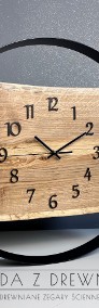 Drewniany zegar w nowoczesnym stylu | na zamówienie | różne średnice |-3