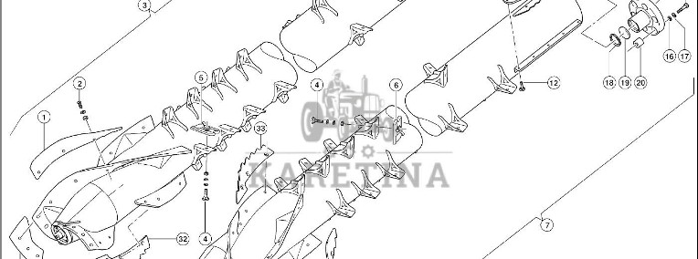 Claas Lexion 600 PIASTA PROFILOWA 0007366021 (Rotory)-1