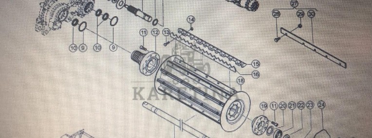 CLAAS 00 0985 628 2/Claas- górny walec/ClaasJaguar 880-830-1
