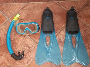 Płetwy Tribord 28-30 maska rurka snorkeling ABC Zestaw do nurkowania-1