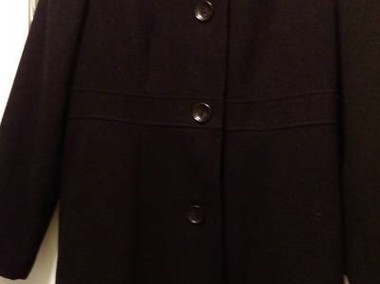 (XXL/ 44) Ekskluzywny, czarny płaszcz jesienny z Londynu/ jak NOWY -1
