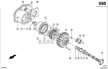 Claas Lexion 600 OBUDOWA PRZEKŁADNI 0007709631 (Napęd jezdny; skrzynia biegów do mts)