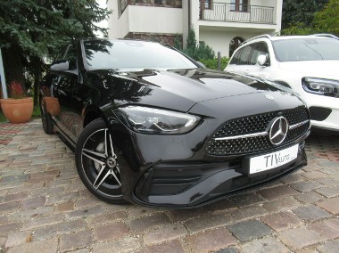 Mercedes-Benz Klasa C W205 BEZWYPADKOWY AMG Kamera Ambient Keyless Salon Serwis w ASO FV23%-1