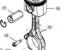 Fendt 936 Gen 7 Silnik D1556LE523 Wał Korbowy Korbowód H218PF150094A H218PF150099A CZĘŚCI