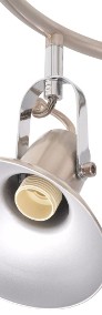 vidaXL Lampa sufitowa na 3 żarówki E14, kolor srebrny 244405-3