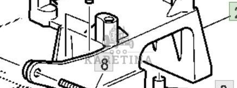 John Deere 6068HLA73 6820 6920 6920S Uchwyt CZĘŚCI L167673-1