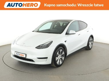 Tesla Model Y automat full LED skóra navi klima auto grzane fotele i kanapa ACC-1