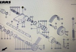 CLAAS 00 0936 216 5/CLAAS Corto wałek przedni naganiacza