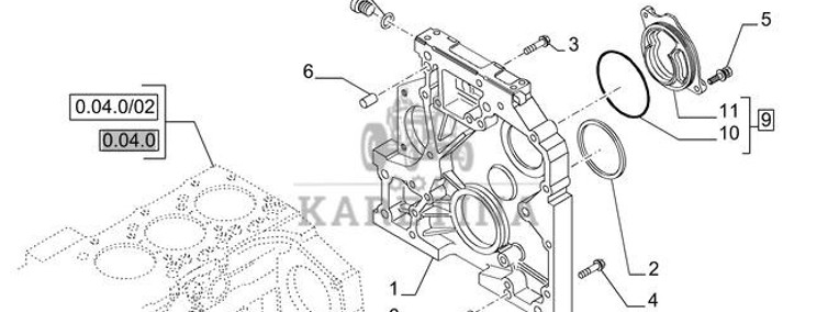 New Holland T6010 Obudowa 2855172-1