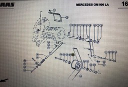 Rolka napinacza Claas Mega 370-340 Nr kat. 000 629 006 2 Nr kat. 000 629 006 2