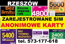 Zarejestrowane KARTY SIM sprawne startery do komorki telefoniczne esim Rzeszów