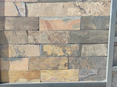 Płytki Łupek California Brick kamień naturalny 30x15x0,8-1,3 cm- Elewacja, Dom-1