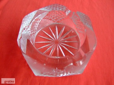 Popielniczka kryształowa, popielnica kryształ sześciokątna PRL-1