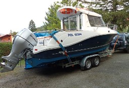 Jacht motorowy łódź motorowa Mazury 700 z fotowoltaiką i przyczepą
