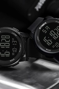 Sportowy zegarek elektroniczny cyfrowy wodoszczelny WR50 alarm timer tarcza 50mm-2