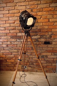 Lampa loft podłogowa reflektor filmowy teatralny PRL  Spefika Rf150-2
