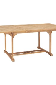 vidaXL Rozkładany stół ogrodowy, 150-200x100x75 cm, lite drewno tekowe 44674-2