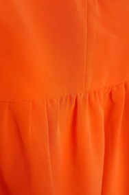 Nowa pomarańczowa sukienka H&M 40 L rozkloszowana midi letnia-2