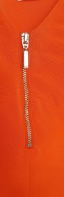 Nowa pomarańczowa sukienka H&M 40 L rozkloszowana midi letnia-3