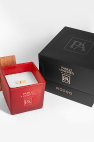  Świeca Sojowa Paolo Argento ROSSO Lusso Cubo Prezent -2