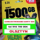 ZAREJESTROWANE KARTY SIM Olsztyn + czeskie karty SIM prepaid zdalna rejestracja