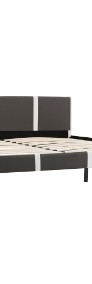vidaXL Rama łóżka, szaro-biała, sztuczna skóra, 160 x 200 cm 280295-3