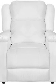 vidaXL Fotel masujący, biały, sztuczna skóra242513-2